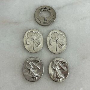 Silver Blessing Ring and Tokens